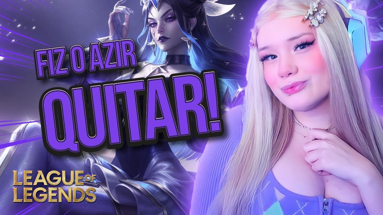LOL: O AZIR INIMIGO QUITOU QUANDO VIU QUE ESTAVA JOGANDO CONTRA A SABRINOCA! | Sabrinoca