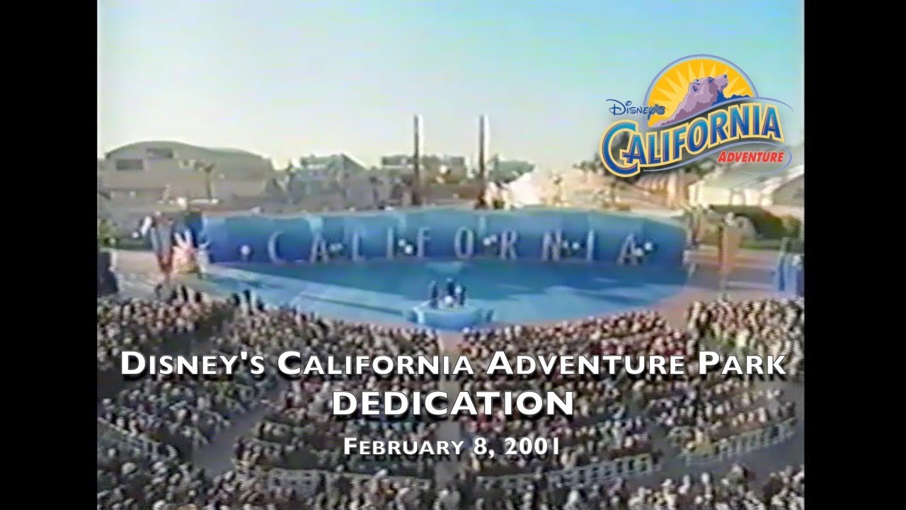 Original Dedication Disney California Adventure Park Michael Eisner Speech (2001)