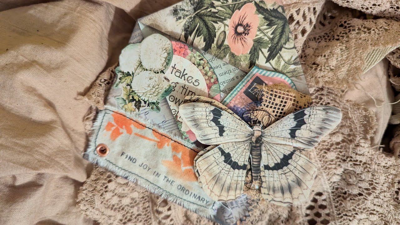 junk journal ideas-4 pocket envelope from one piece of paper