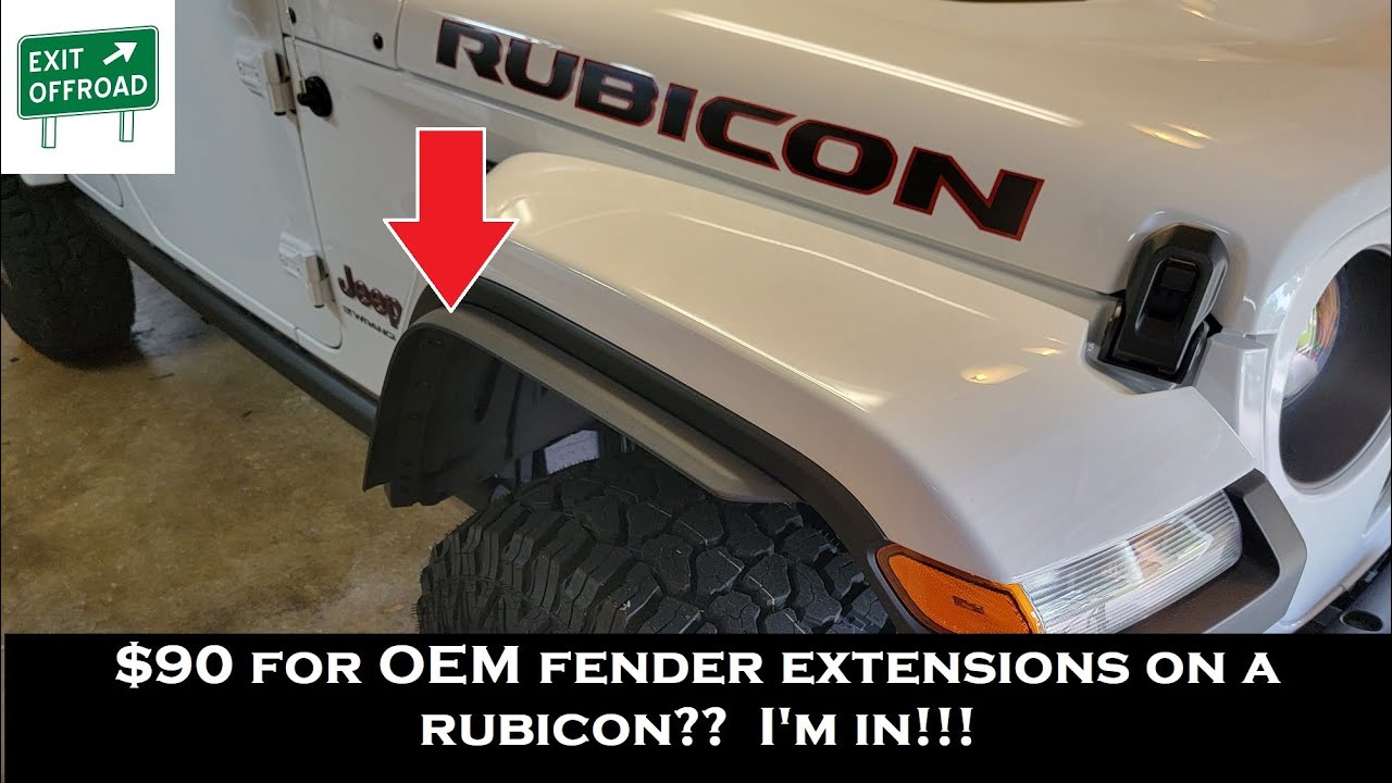 $90 for OEM Fender Flare Extensions on a Jeep Rubicon??  I'm in!!!