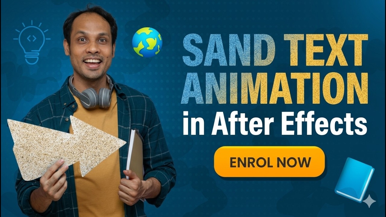 How to create sand text animation in After effects