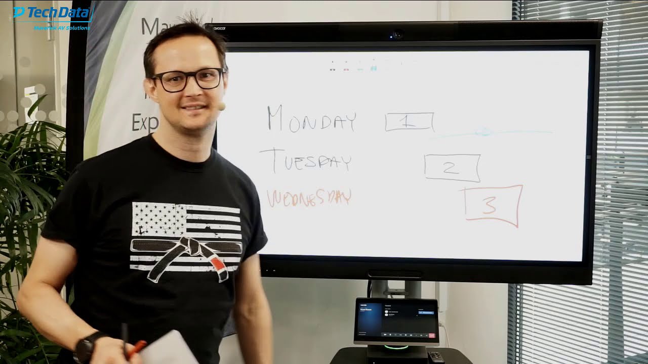 Microsoft Teams Rooms with a touch display