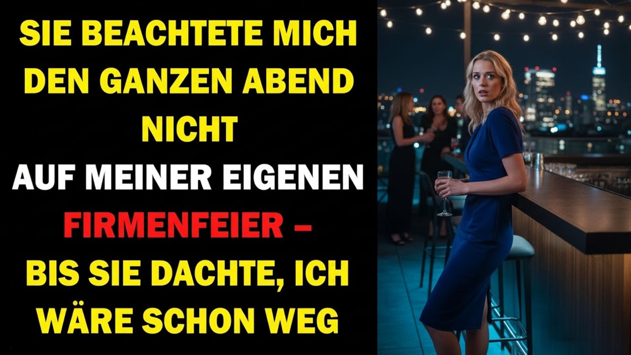 🌹Sie ignorierte mich auf meiner Feier — Ich ging, und das änderte alles🌹