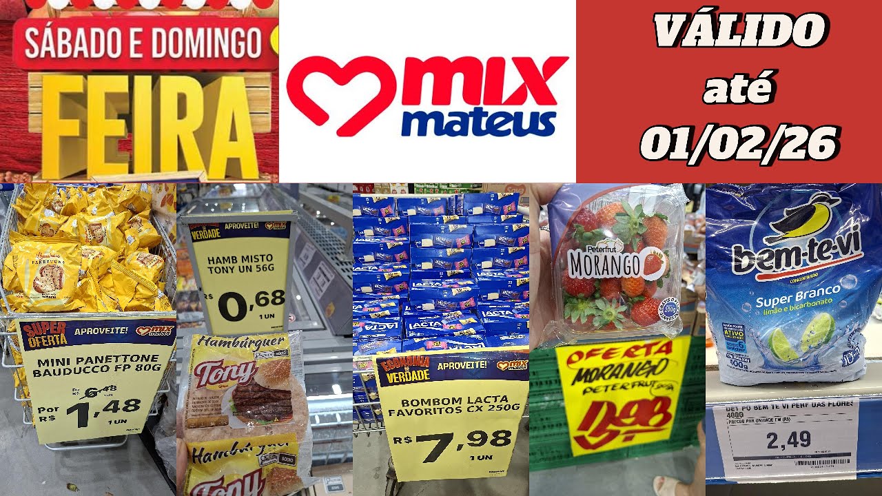 PREÇOS IMBATÍVEIS MIX MATEUS - OFERTAS DE FRANGO, SABÃO EM PÓ, PEIXE, LEITE, MORANGO, CAFÉ, ARROZ ..