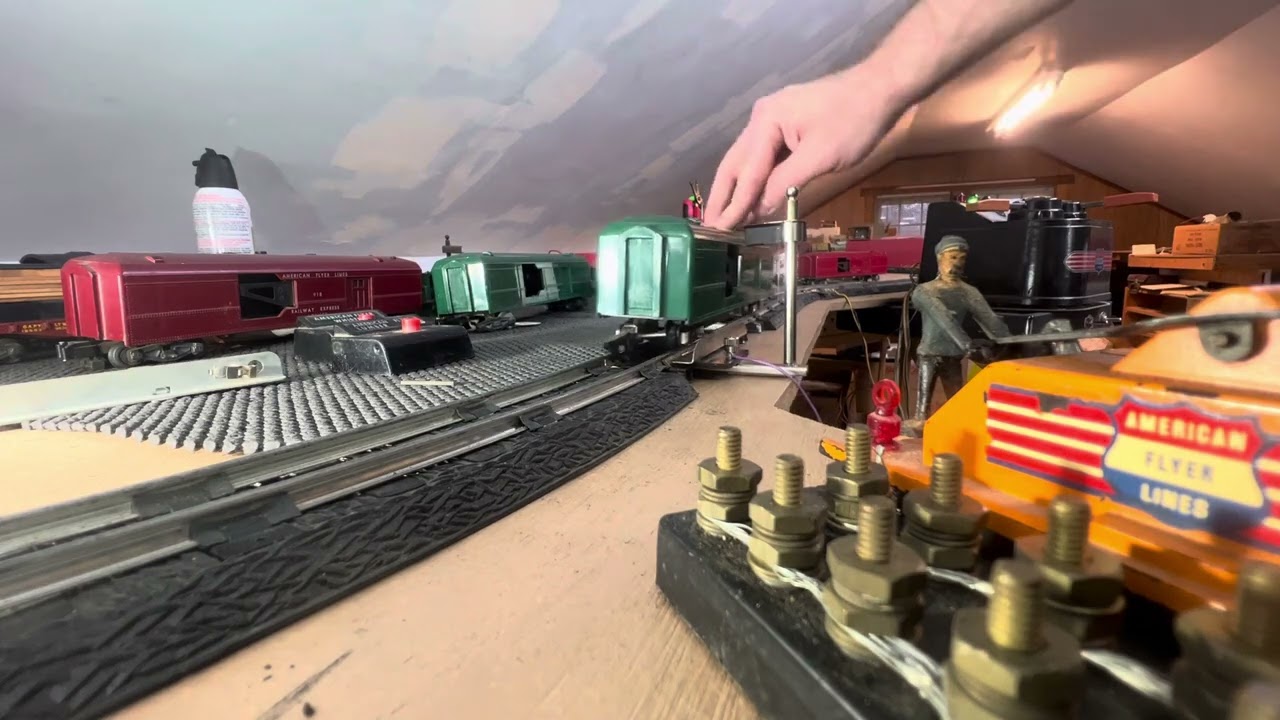 American Flyer 918 Mail Car in green still working great