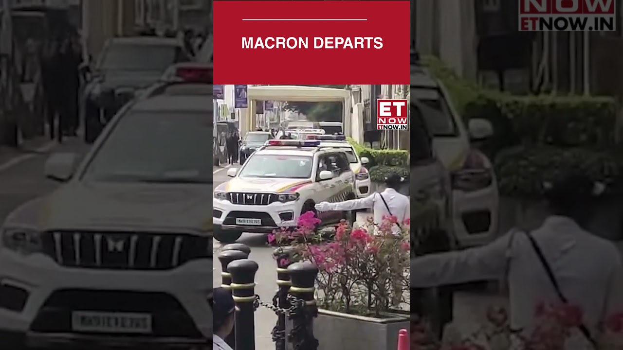 French President Wraps Up India Trip, Departs Mumbai After 2-Day Visit | Breaking News | ET Now