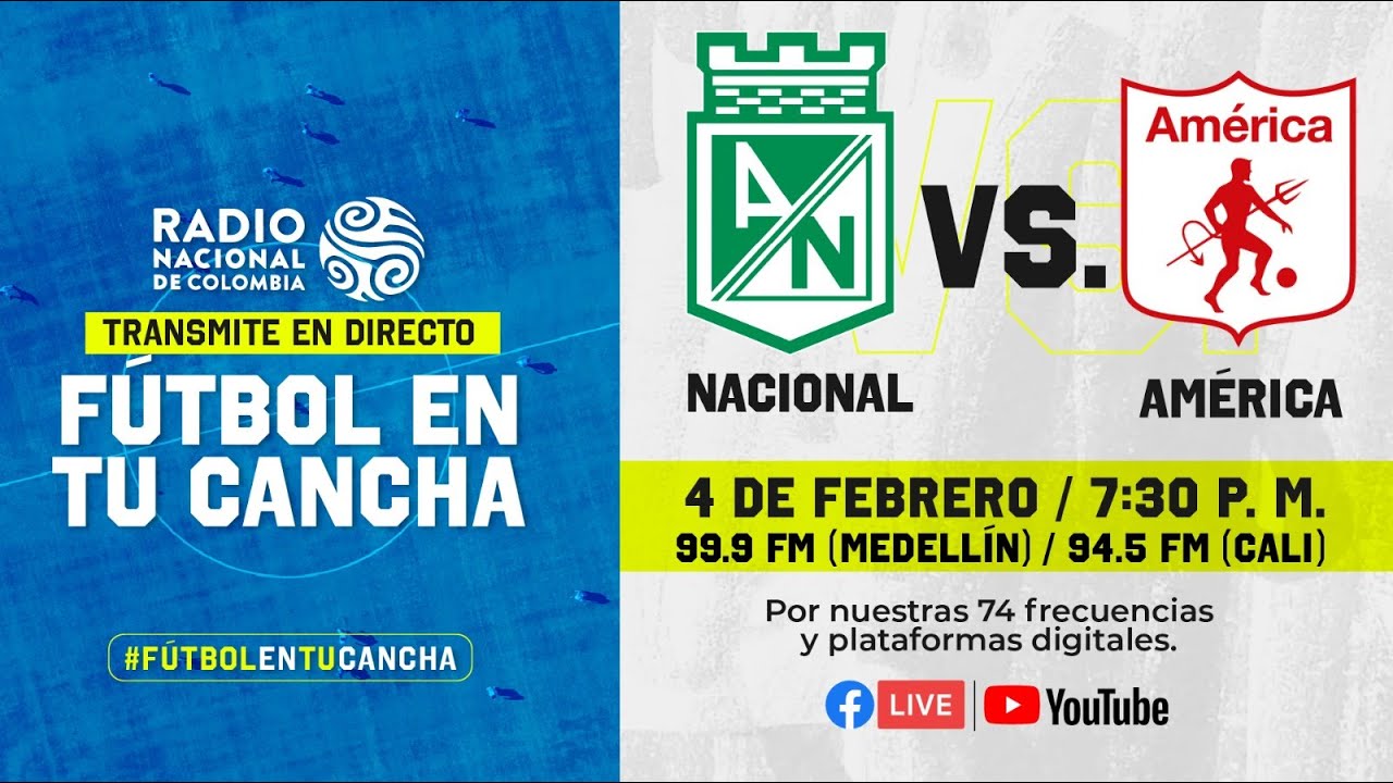 Sintonízanos y vibrem #EnVivo 🔴⚽ ¡Qué ruede la pelota! Nacional vs América.