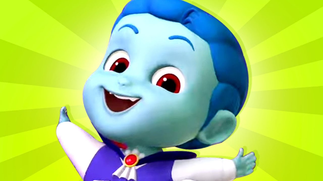 Five Little Monsters Jumping On The Bed & Halloween Rhyme for Kids