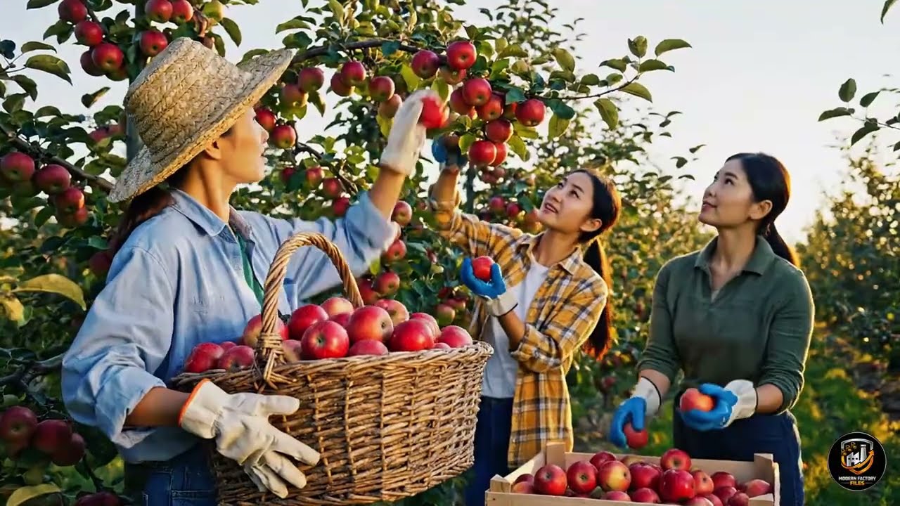 Inside an Apple Juice Factory: How They Harvest and Make Fresh Apple Juice  | Modern Factory Files