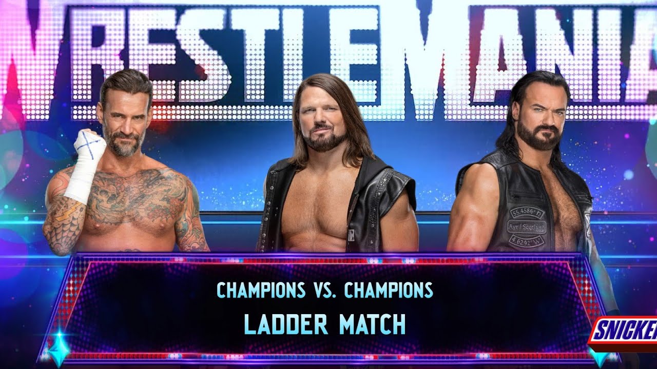 AJ Styles Tribute Match | Drew McIntyre vs CM Punk vs AJ Styles – WWE 2K25