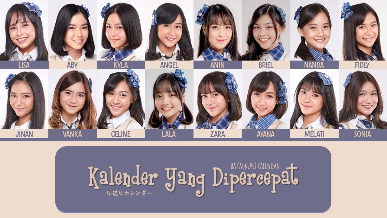JKT48 - Kalender yang Dipercepat (Hayaokuri Calendar / 早送りカレンダー) [Color Coded Lyrics IDN/ENG/KAN]