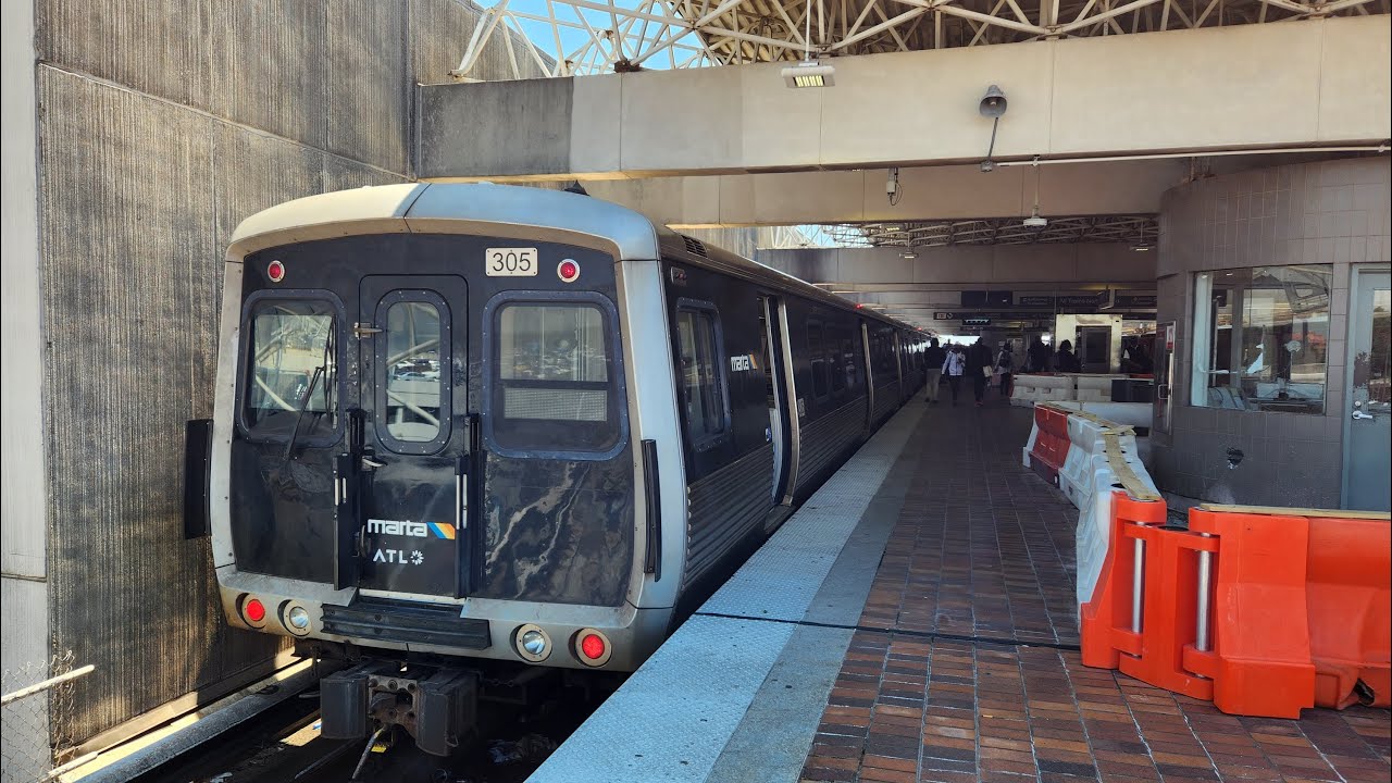 [4K] – Full Ride – Atlanta's MARTA Red Line – Northbound – Airport – North Springs