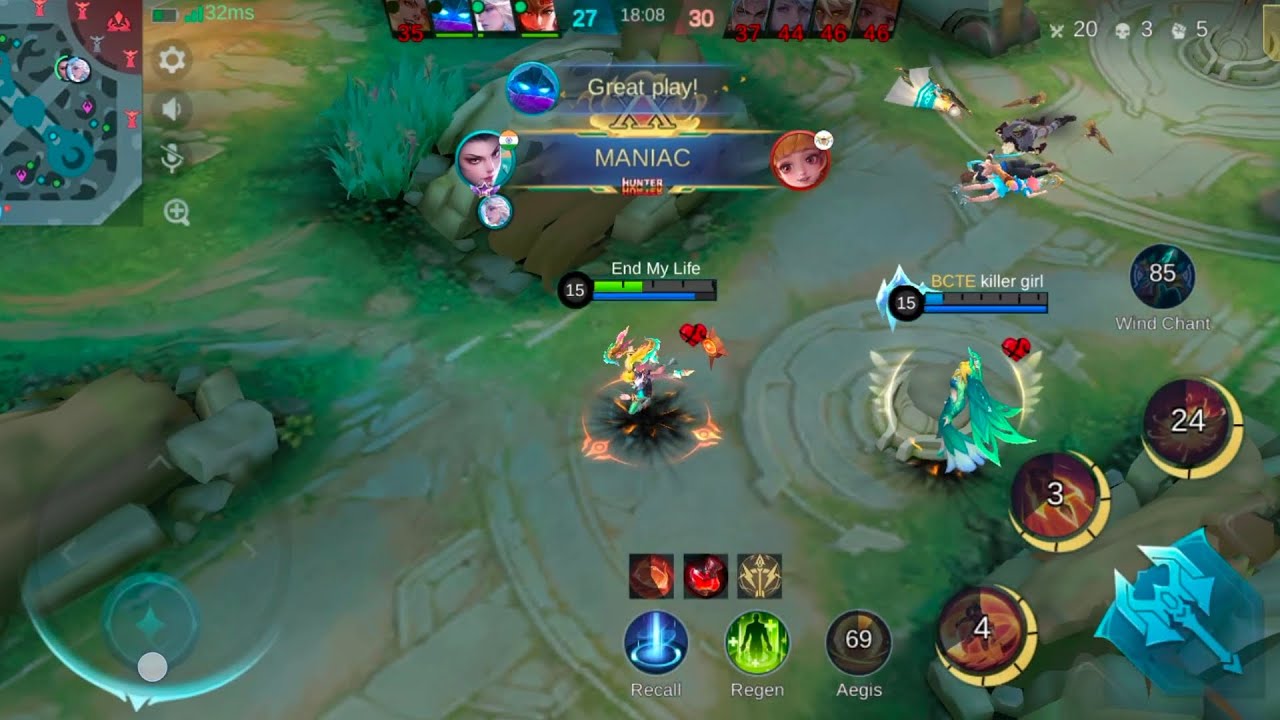 Hanabi New Starlight Skin With New Meta Build.