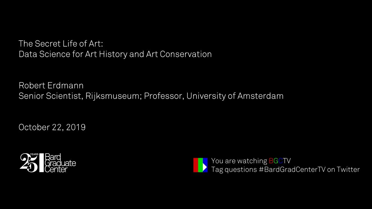 Lecture — Data Science for Art History and Art Conservation (Robert G. Erdmann)