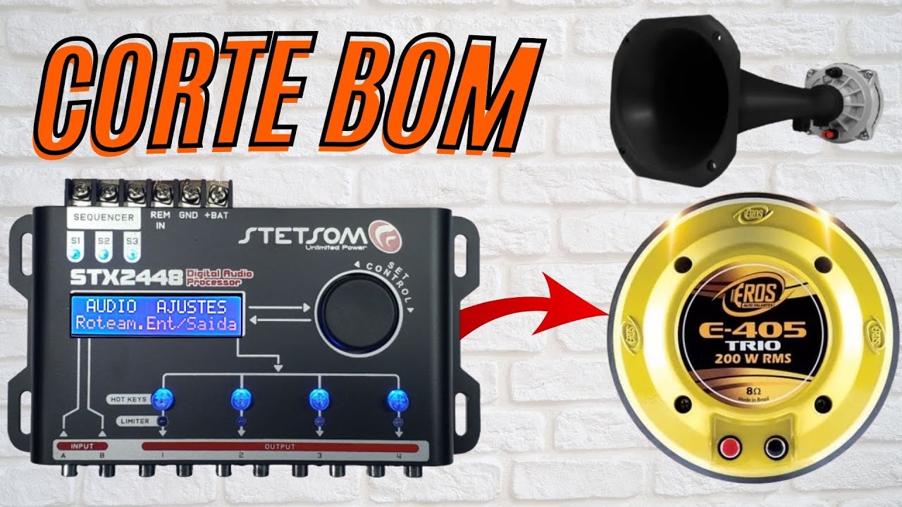 Corte de frequência e Crossover recomendado em Drivers Driver E-405 Trio 200w Rms Eros 2 polegadas