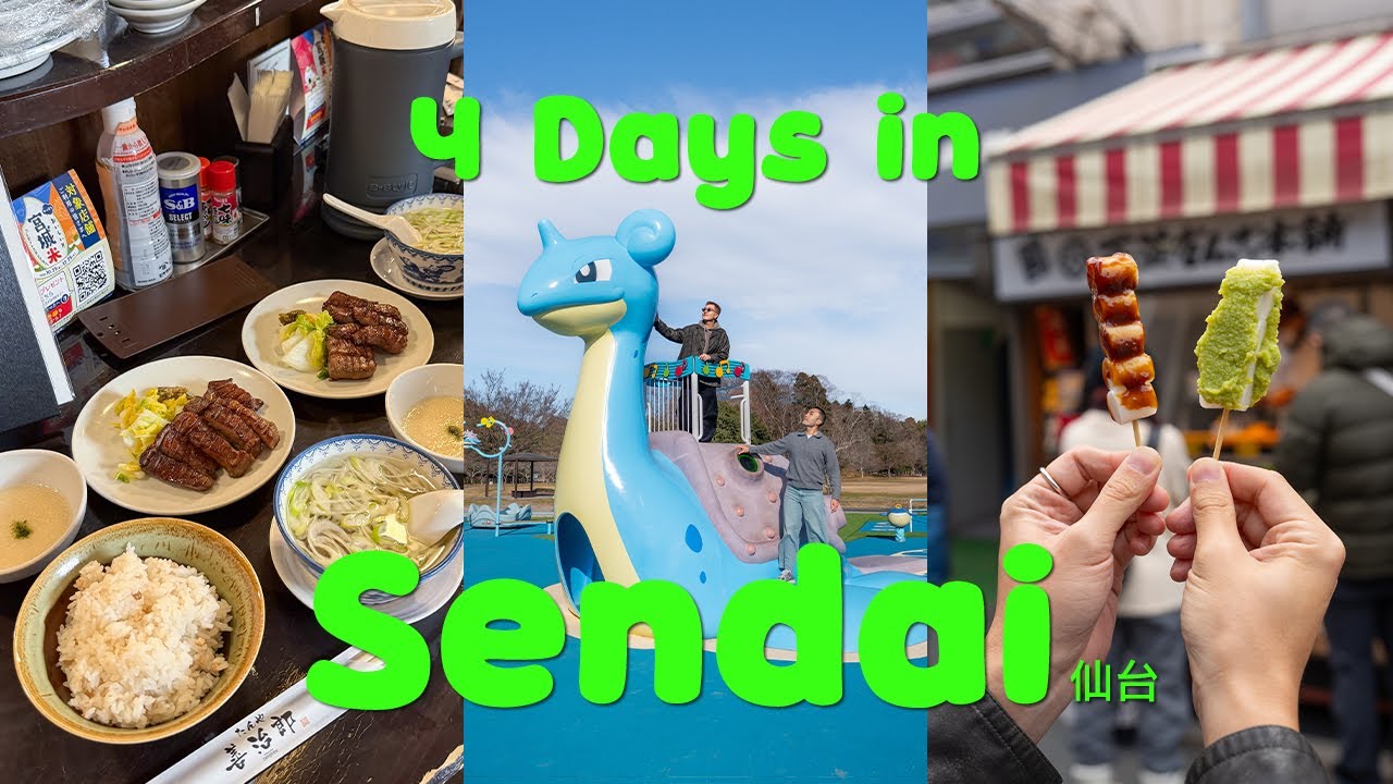 4 days in Sendai 🇯🇵 仙台 (best local food, newest pokemon park, aesthetic cafe) | japan trip
