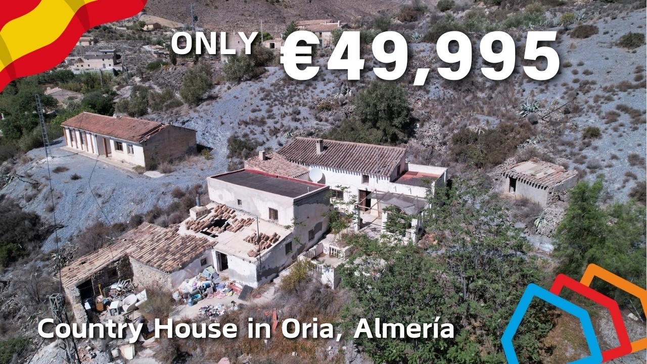 Spanish property in Almeria | 4 bed 1 bath property for sale in Oria | Cortijo Spark - AH13005