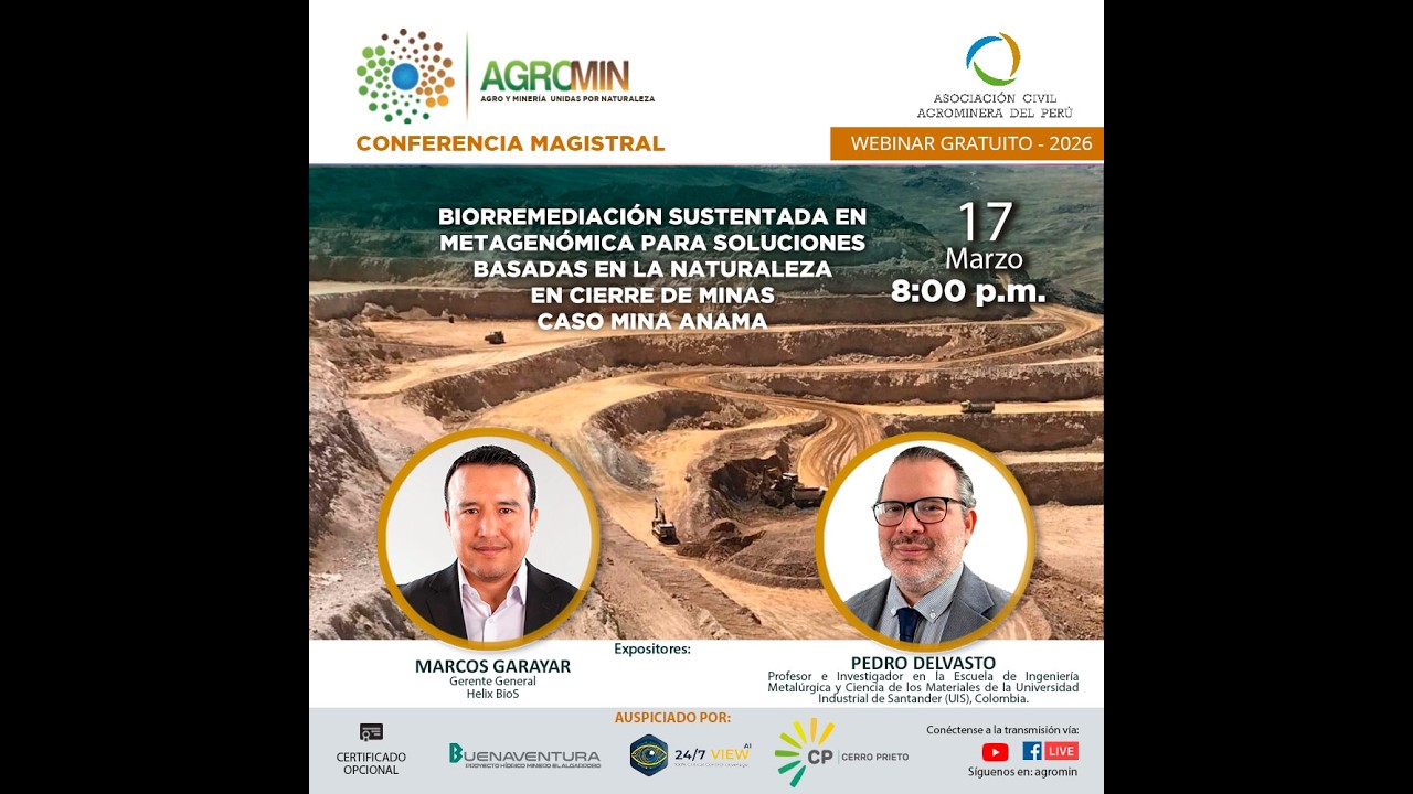 ✅Bienvenidos a los webinars semanales de AGROMIN 2026