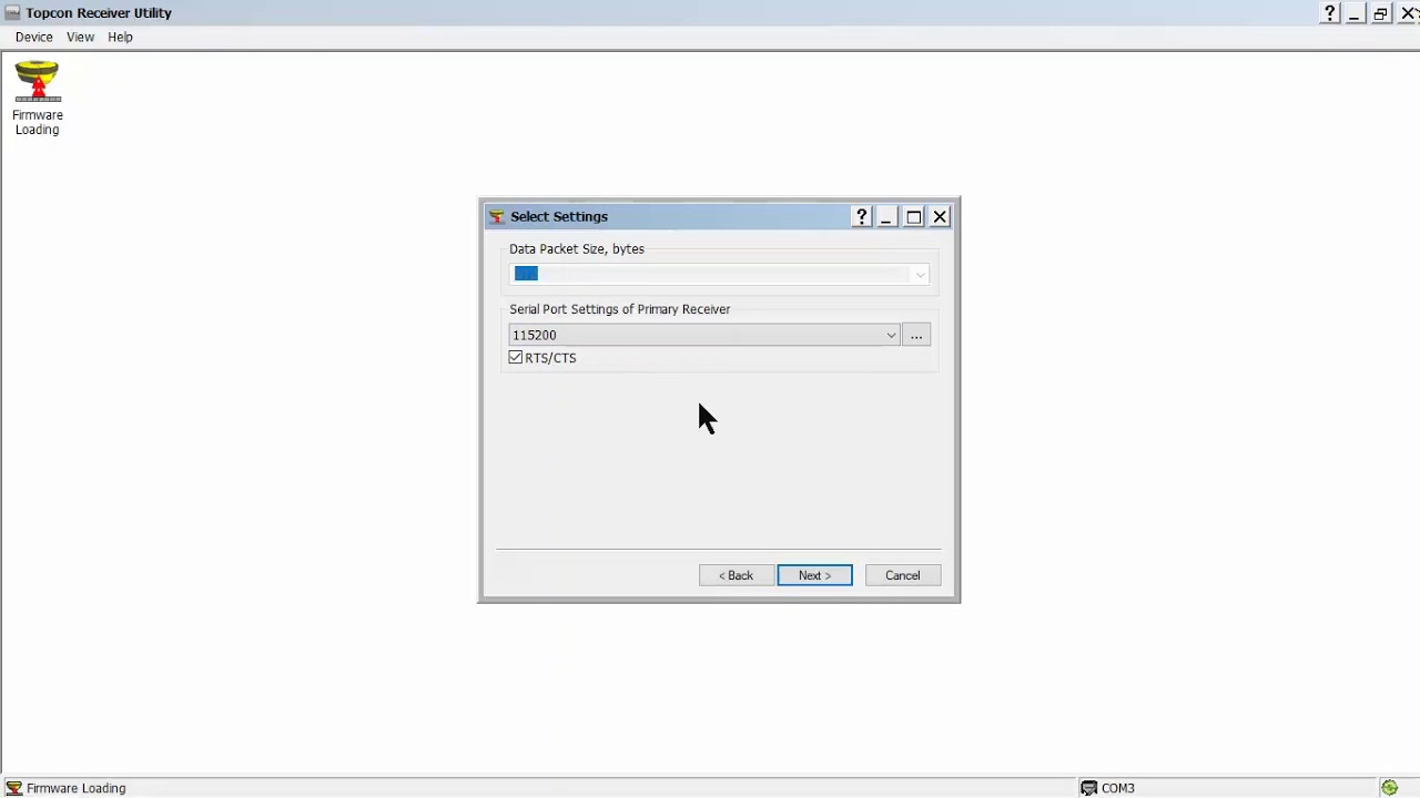 Topcon GNSS Firmware Load AUDIO