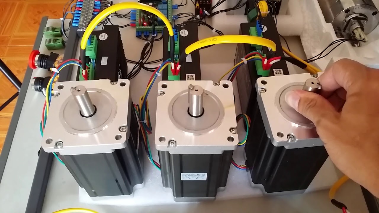 Linh kiện chế tạo máy cnc. Mach3. Step. Servo. Nguồn biến áp. Biến tần. Spindle cnc