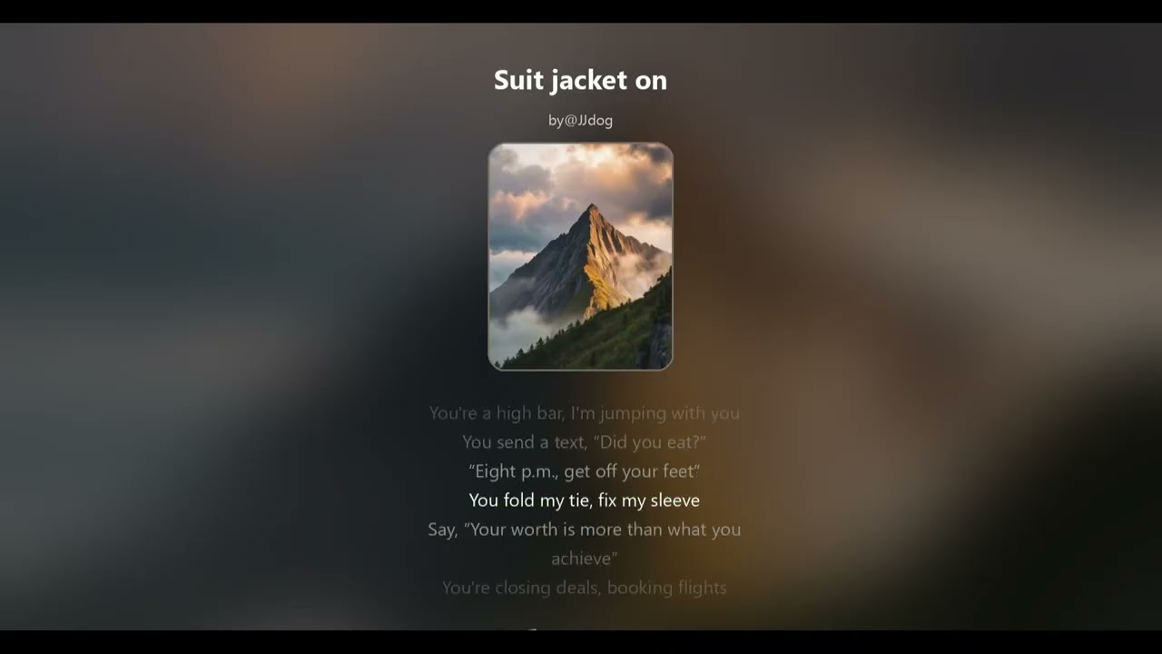 Suit jacket on