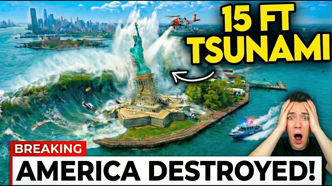 America's Coast DISAPPEARS &mdash; 15-Foot Wall of Water SWALLOWS Cities as Pacific Fault RUPTURES!