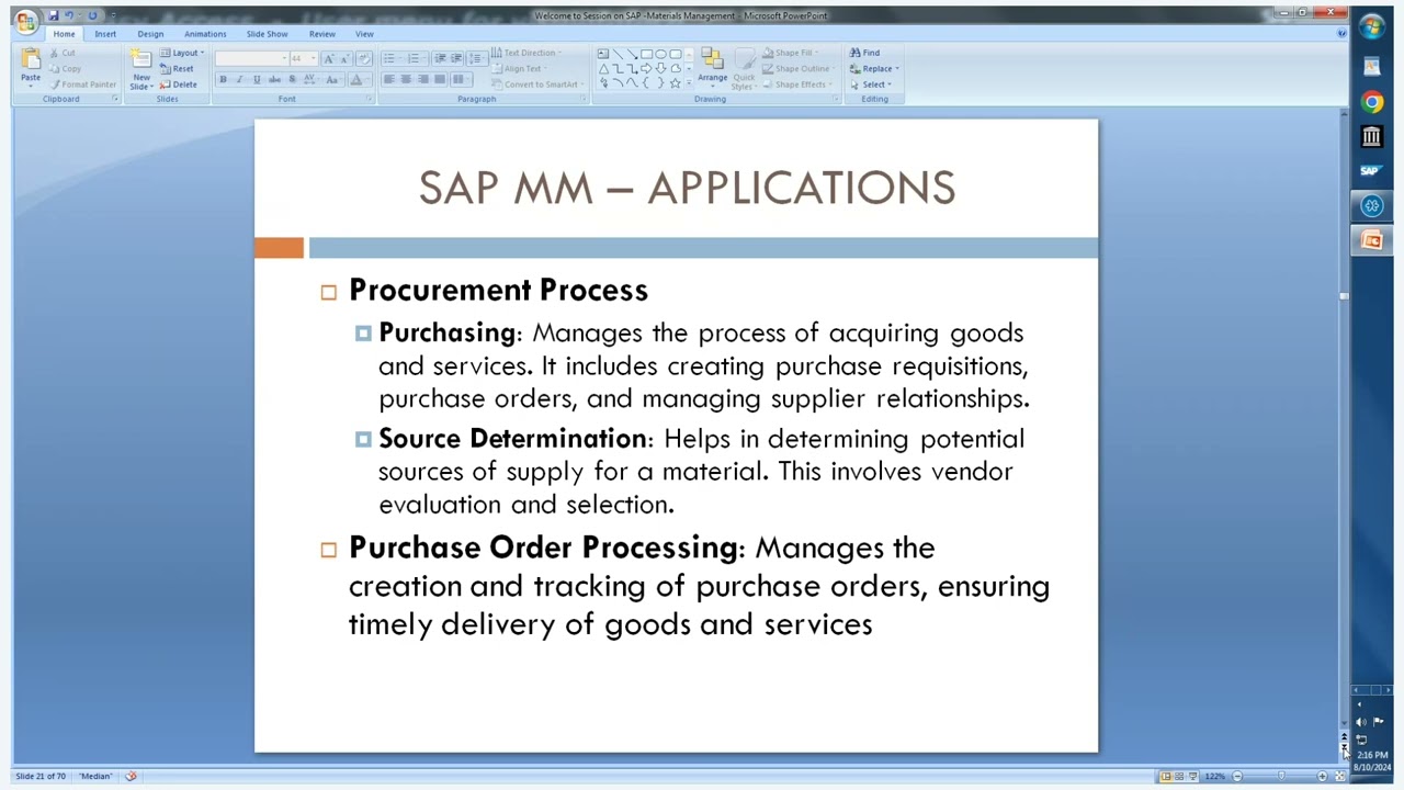 SAP  MATERIALS MANAGEMENT MM BY SIMHA M.Tech  PART II