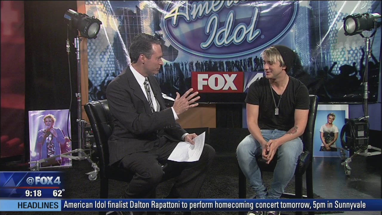 American Idol's Dalton Rapattoni in the Fox 4 Studio