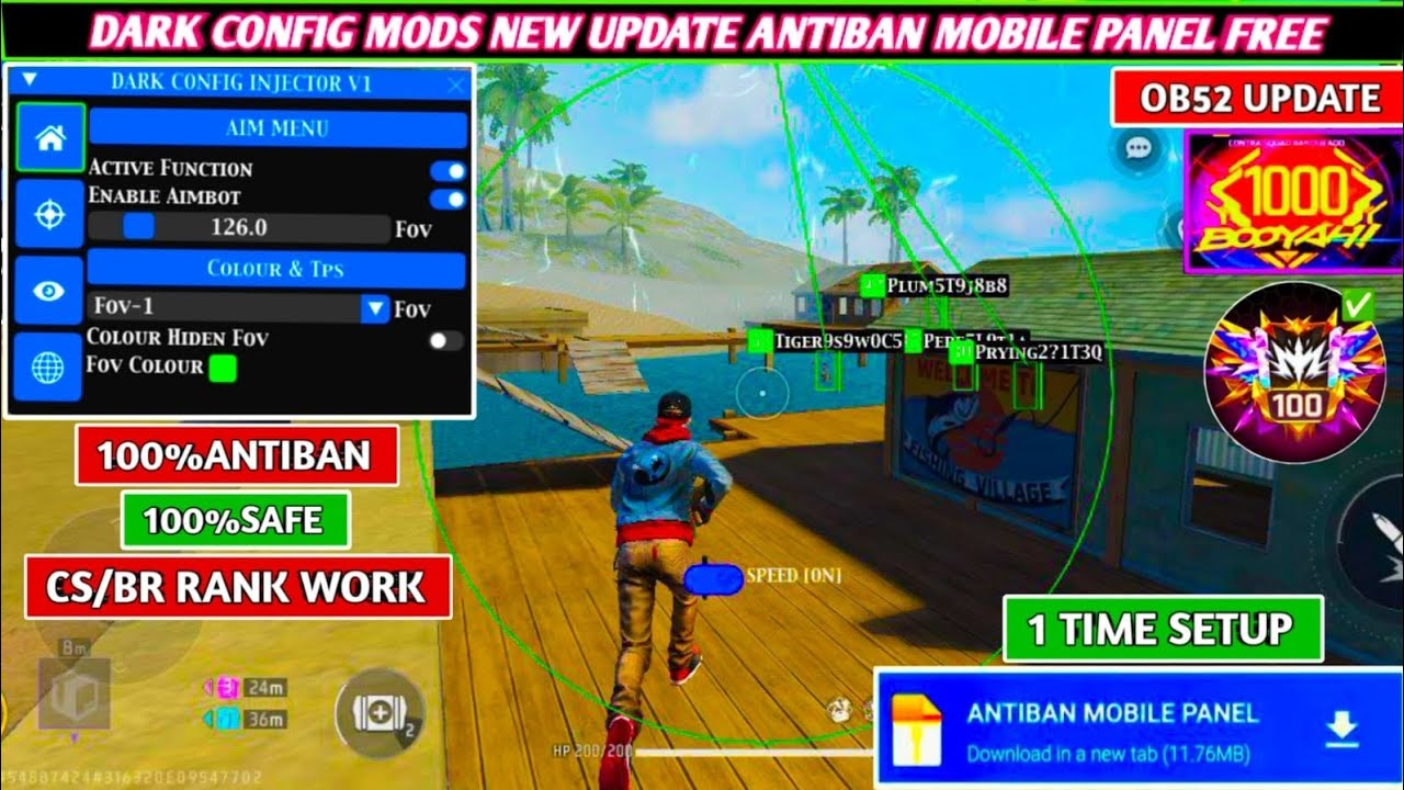 FREE FIRE NEW PANEL SETUP VIDEO ✅ #free #freefire #panel 