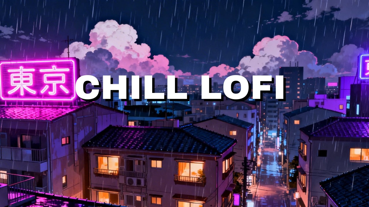 Late Night Study in Rainy Tokyo ☔ Lofi Beats | 勉強用BGM