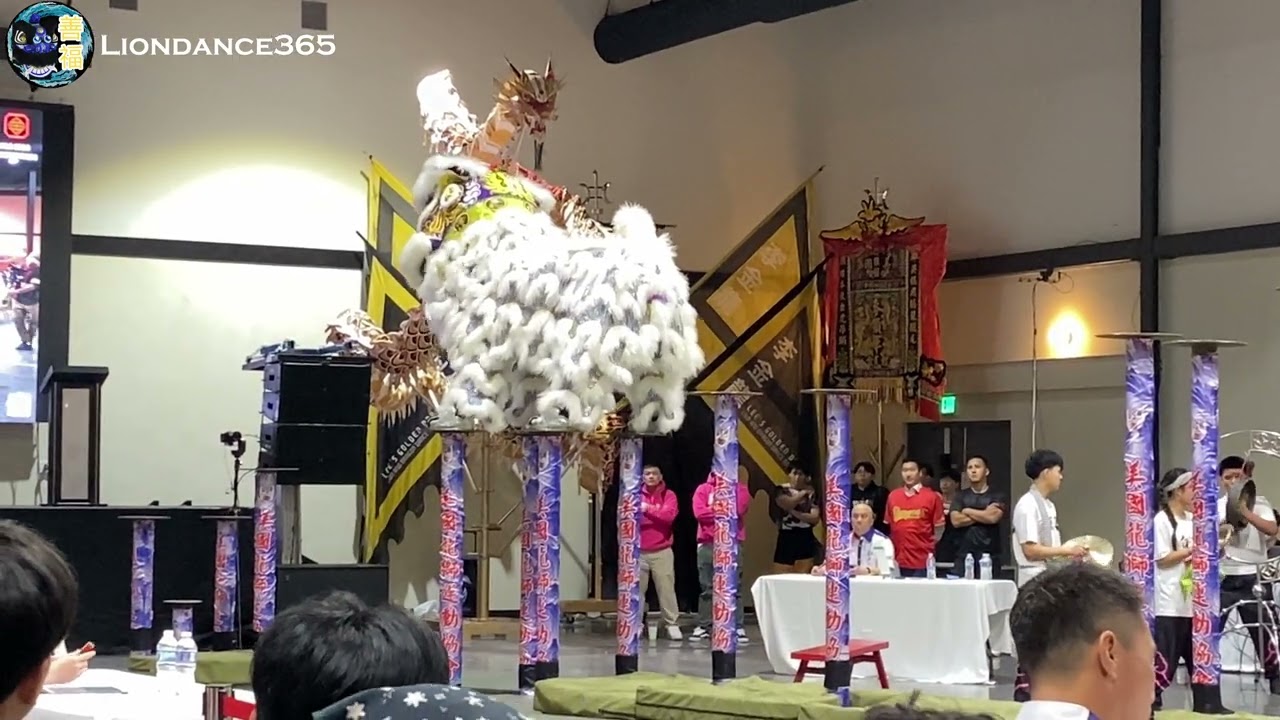 White Lotus KSK (Team Pink) - 2024 USA High Pole Lion Dance Championship