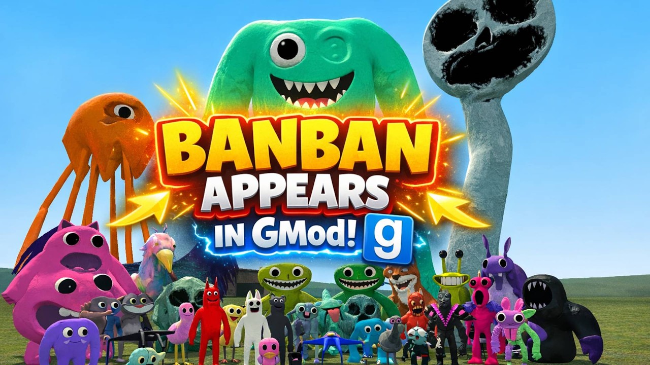 Garten Of Banban Scary Jelly Takes Over 😱 Garry's Mod Chaos | GMod Banban