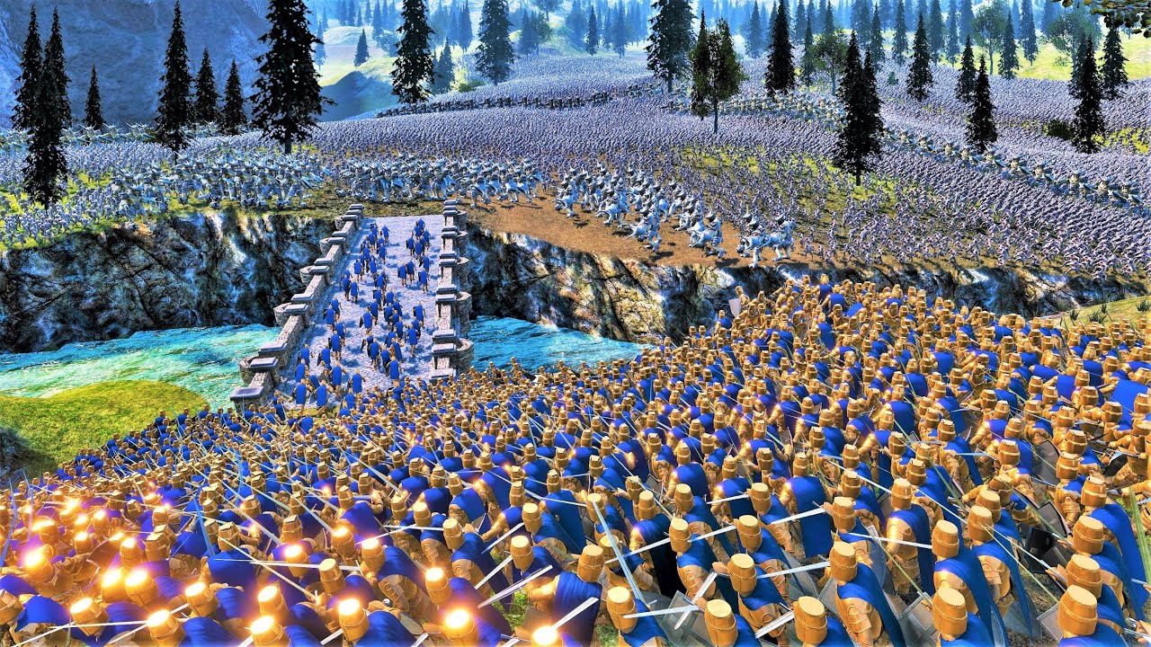 Dark Lord Sauron Unleashes his Massive Orc Army Against the Armies of Men, Elves & Dwarves | UEBS