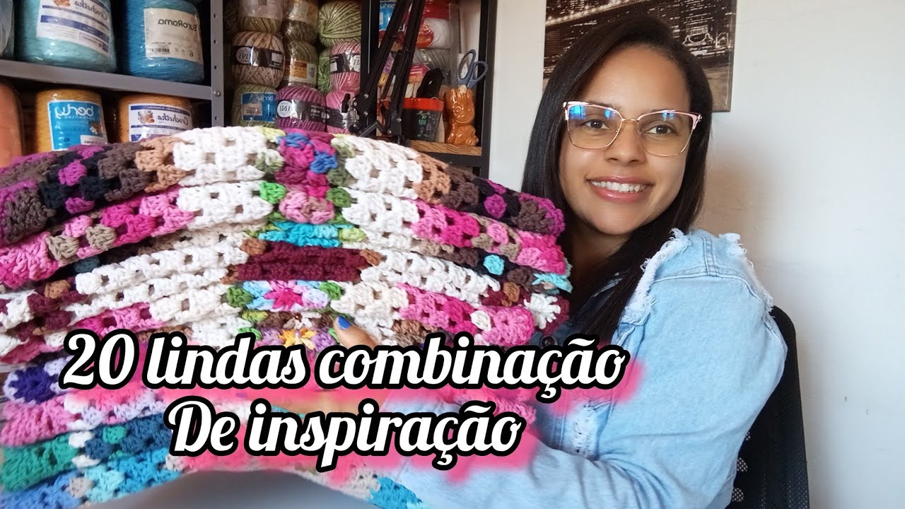 📌vem conferir 20 combinação de cores pra vc se inspirar em pares de tapetes 😍@Raquel Rocha Crochê 🧶