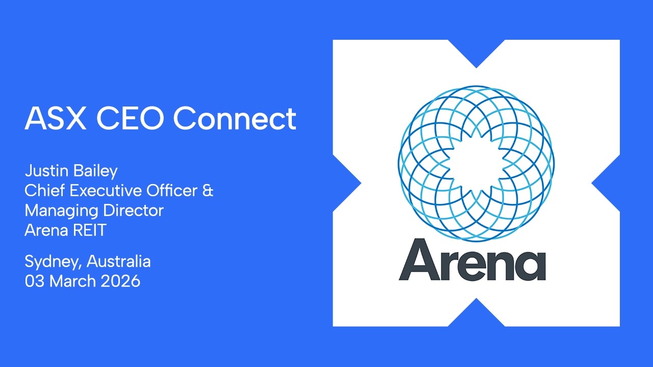 ASX CEO Connect March 2026 | Arena REIT (ASX:ARF)
