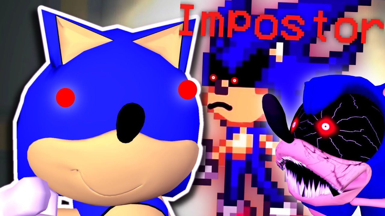 Sunky.MPEG реагирует на AMONG US, но с SONIC.EXE