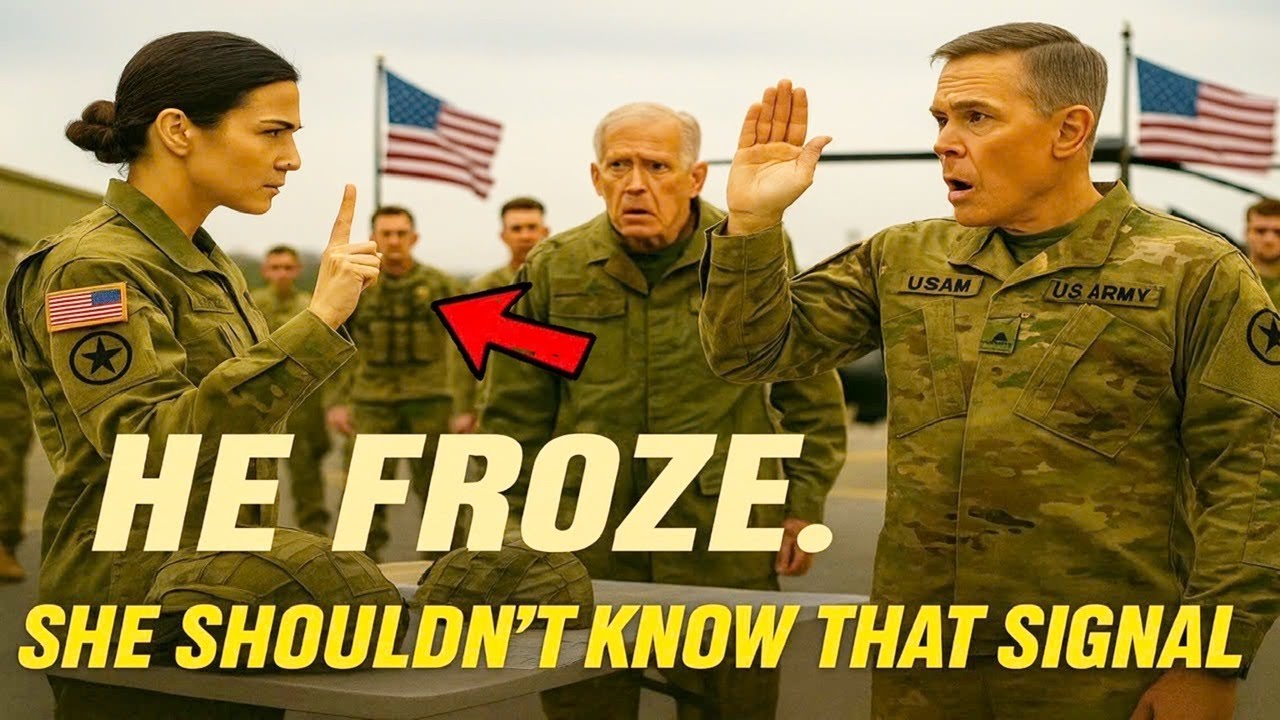 The General Said, “Only SEALs Use That Hand Signal” — Then Froze When She Replied With One