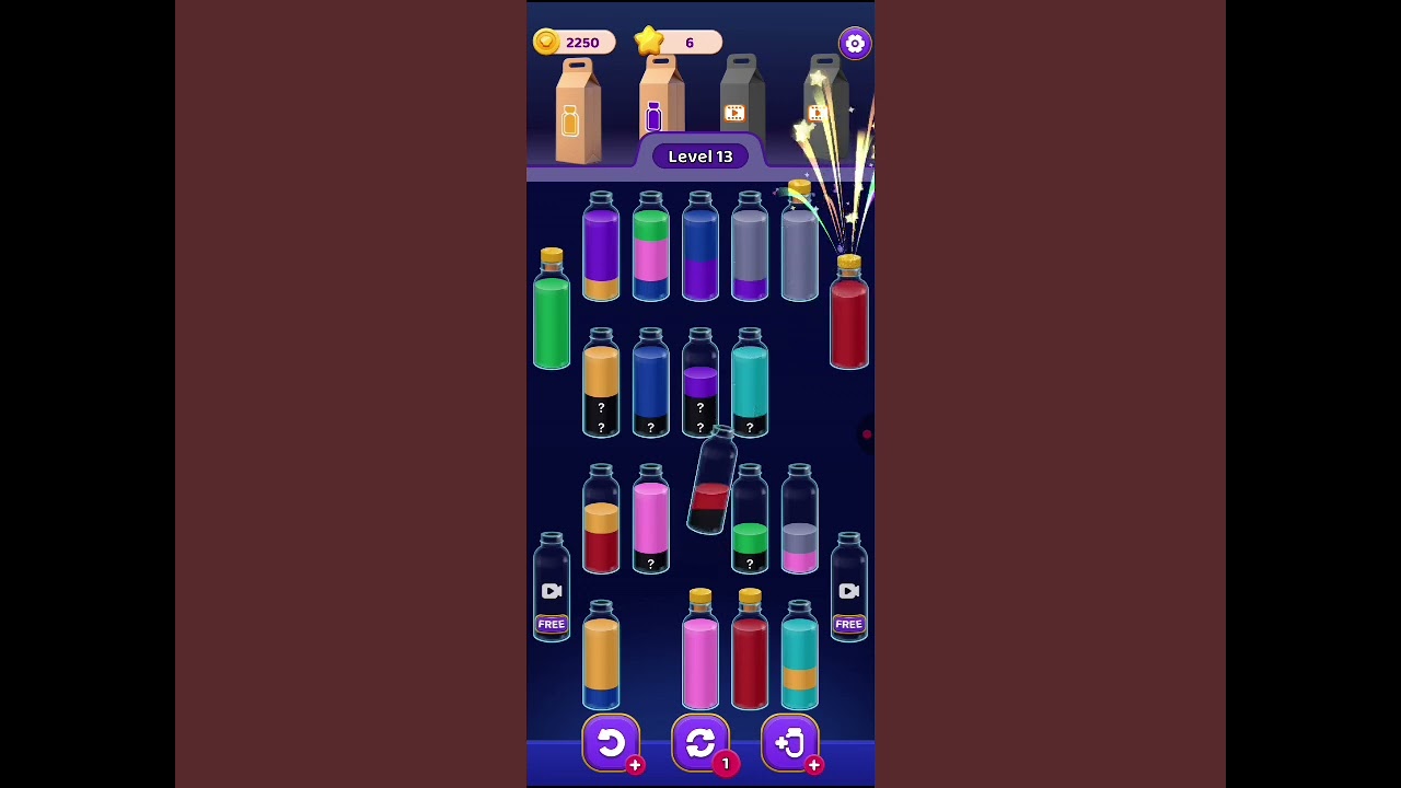 water puzzle Sort color Jam level 13 water puzzle level 13