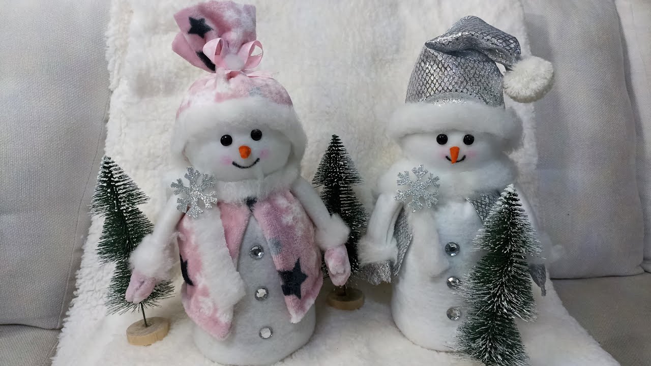 Hermoso muñequito de nieve con material reciclado ☃️ Diy 2023