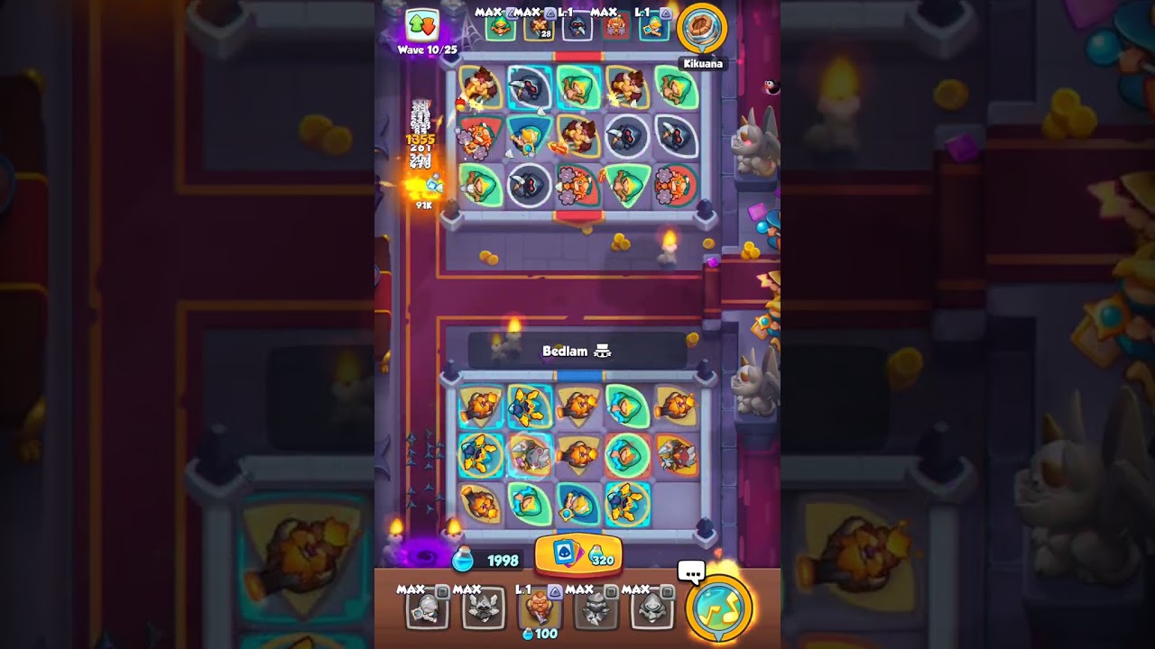 Rush royale tower defense merge gameplay co op mode floor 4