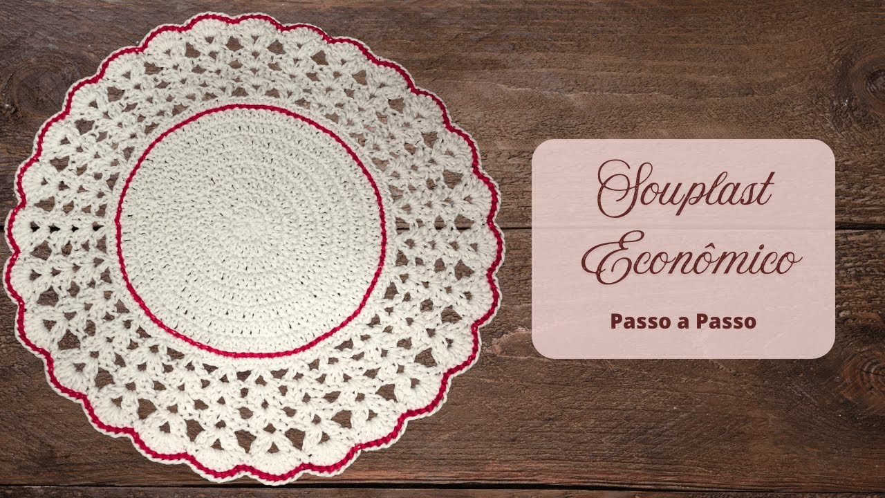 SOUPLAST DE CROCHÊ ECONÔMICO FEITO COM BARBANTE - Passo a Passo - Bia Chaves