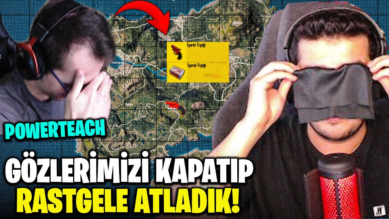 POWERTEACH İLE GÖZLERİMİZ KAPALI ATLADIĞIMIZ YERİN LOOTLARIYLA WİN ALMAK? (FİŞEK ÇIKTI!) PUBG MOBILE