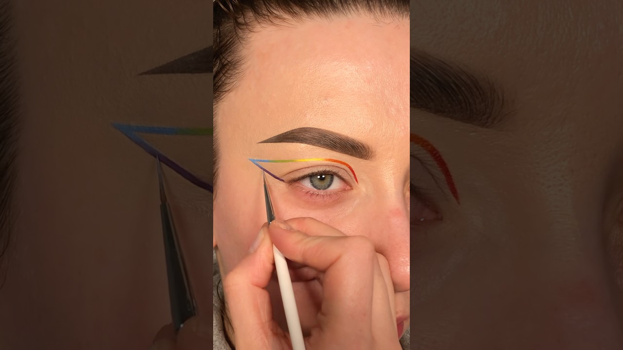 pride inspired makeup🌈 #makeup #makeuptutorial #pridemonth