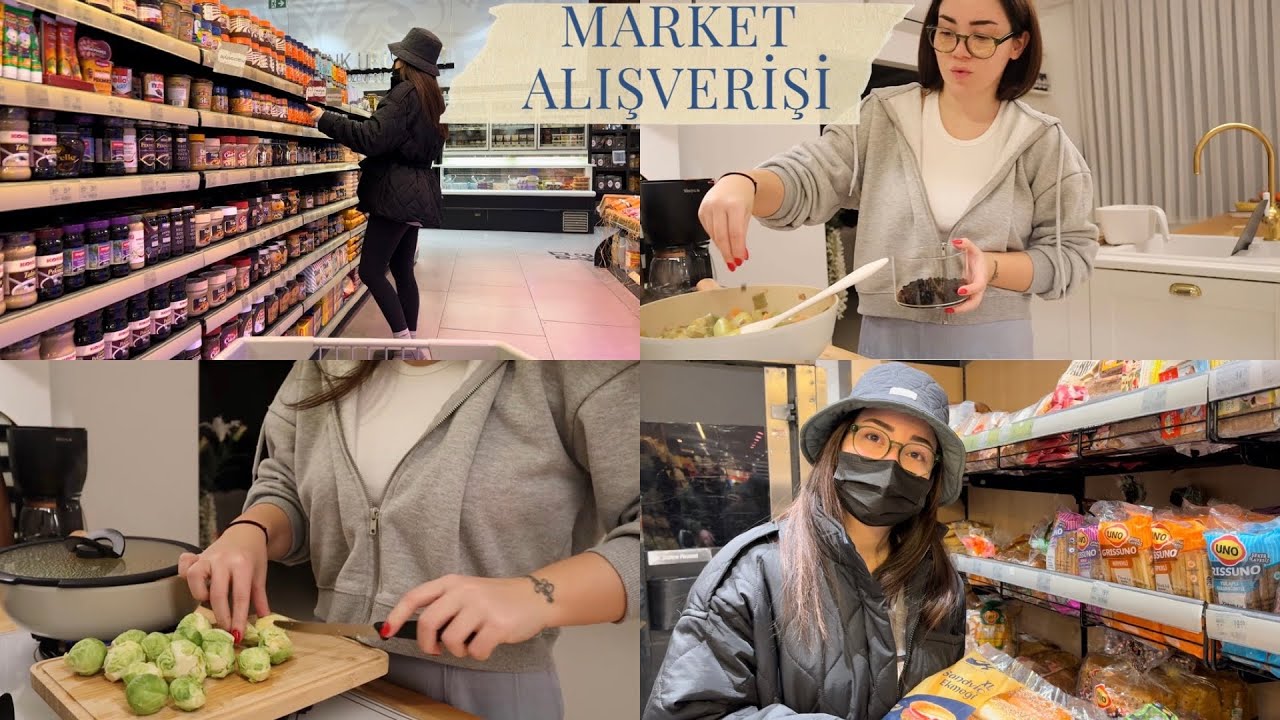 MARKET ALIŞVERİŞİ 🛒 EVDE AKŞAM YEMEĞİ 👩🏻‍🍳🍽