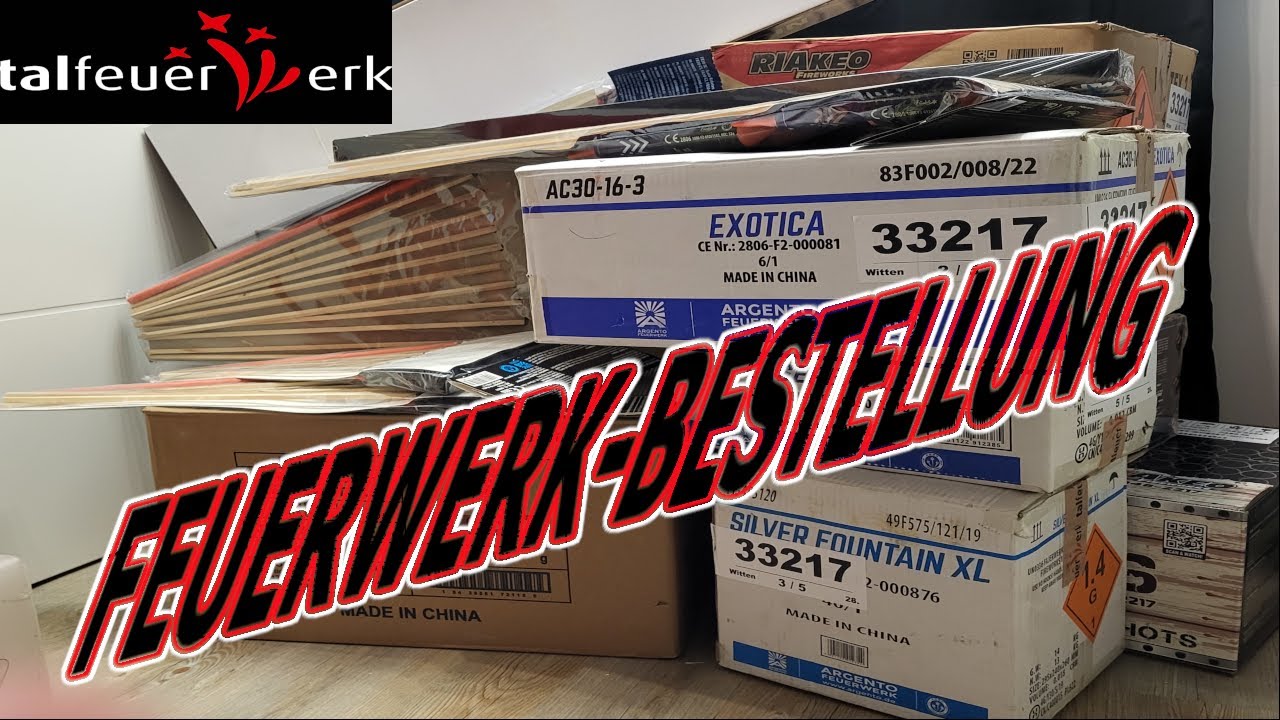 💥💥Talfeuerwerk Feuerwerk Unboxing 2023 Teil 1 (4K) 🔥🔥