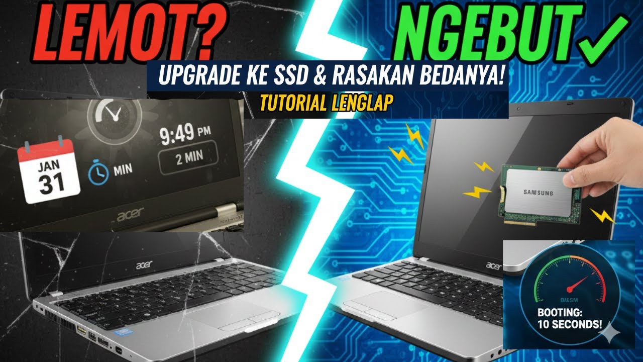 Acer Aspire 4750 Lemot? Upgrade ke SSD & Rasakan Bedanya! (Tutorial Lengkap)