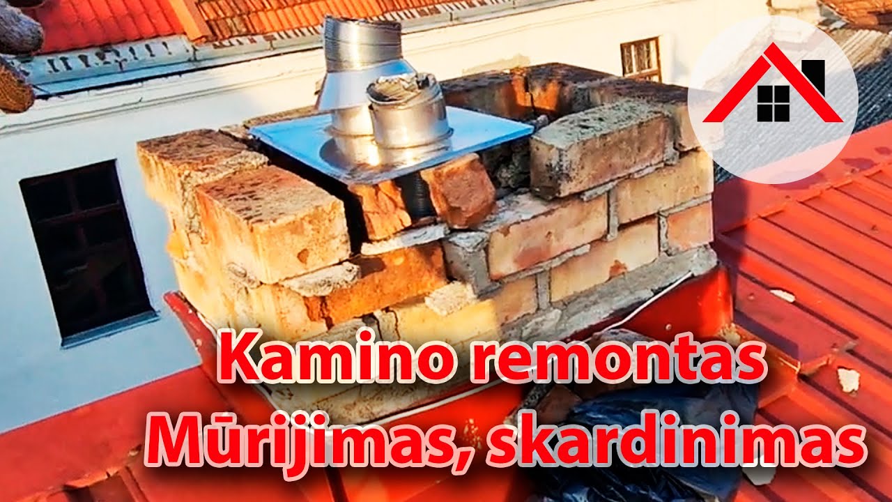 Kamino remontas, mūrijimas, skardinimas. Stogų meistras Dalius, Vilnius