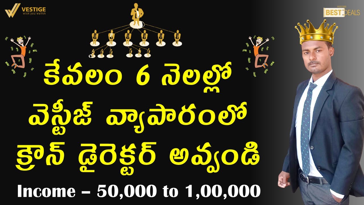 కేవలం 6 నెలల్లో వెస్టీజ్ వ్యాపారంలో క్రౌన్ డైరెక్టర్ అవ్వండి | vestige Crown director in 6 months