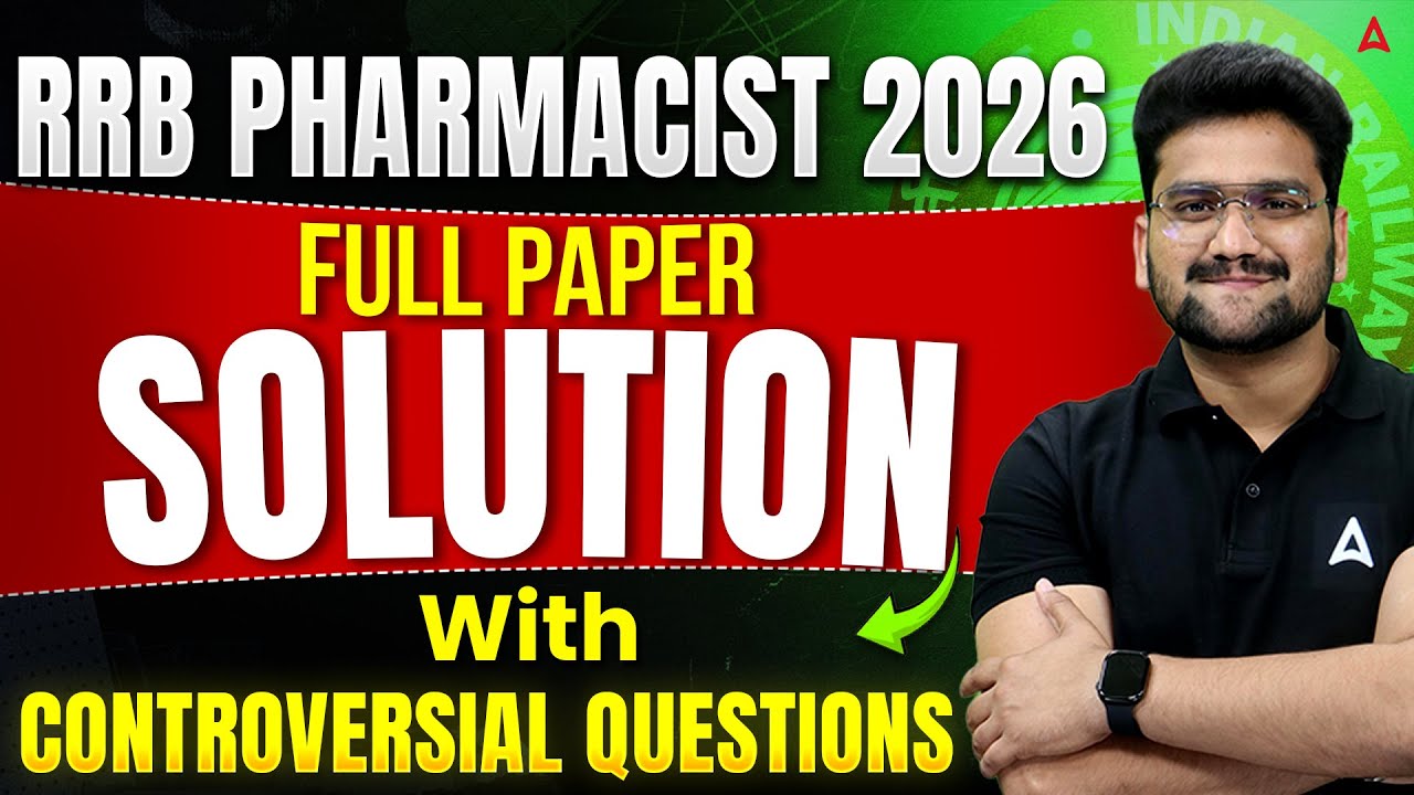 RRB Pharmacist 2026 | RRB Pharmacist Complete Paper Solution | Controversial Questions Explained