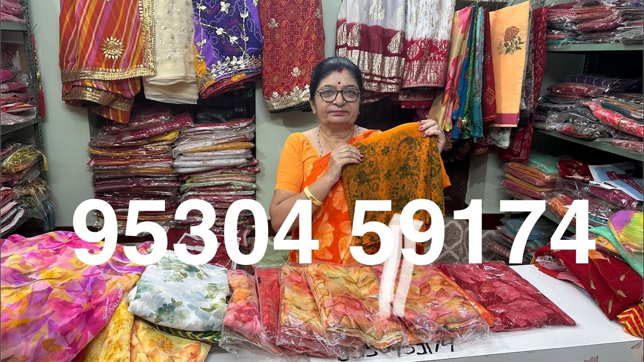 Leheriya Bandhini Saree special Live | Limited offer | Rajasthani Bandhej Saree Latest collection